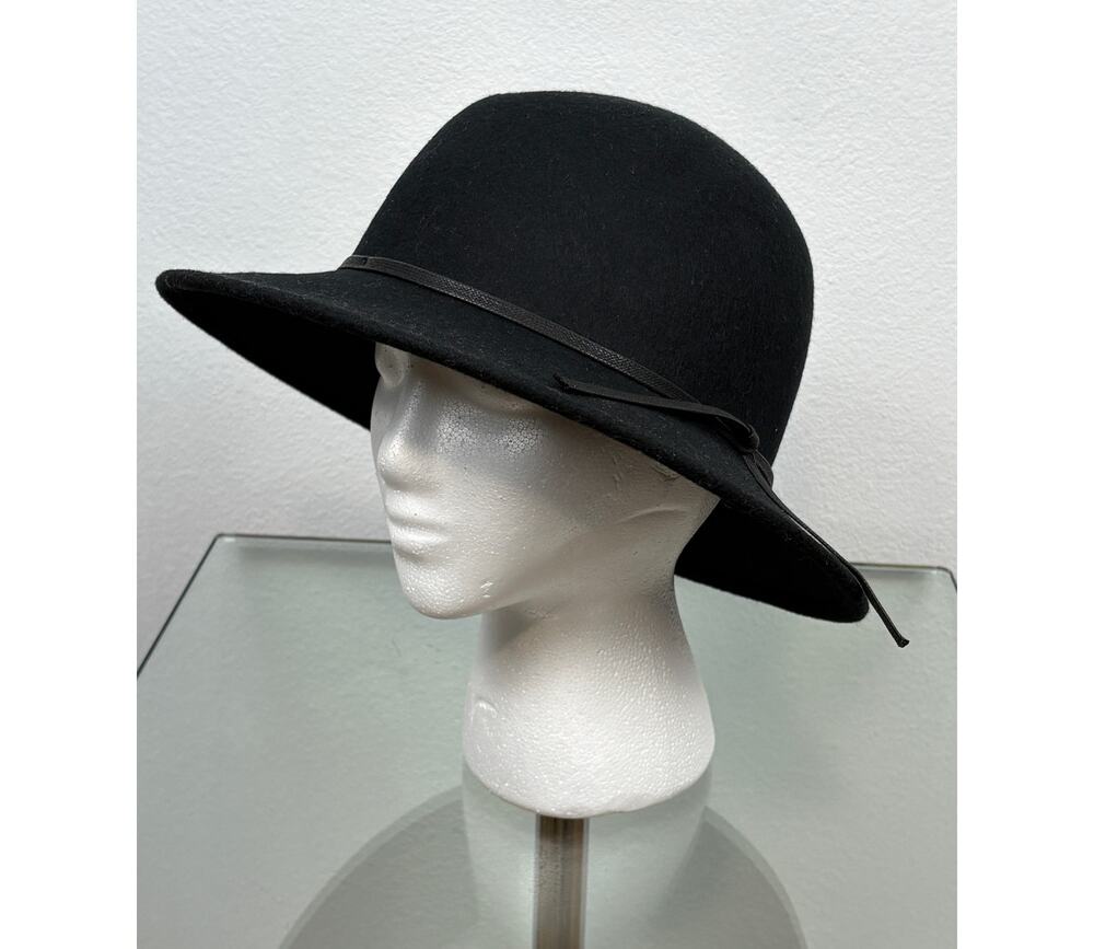 The Hats Company Filippo Catarzi Black 100% Wool Women's Hat Made Italy O/S NWOT